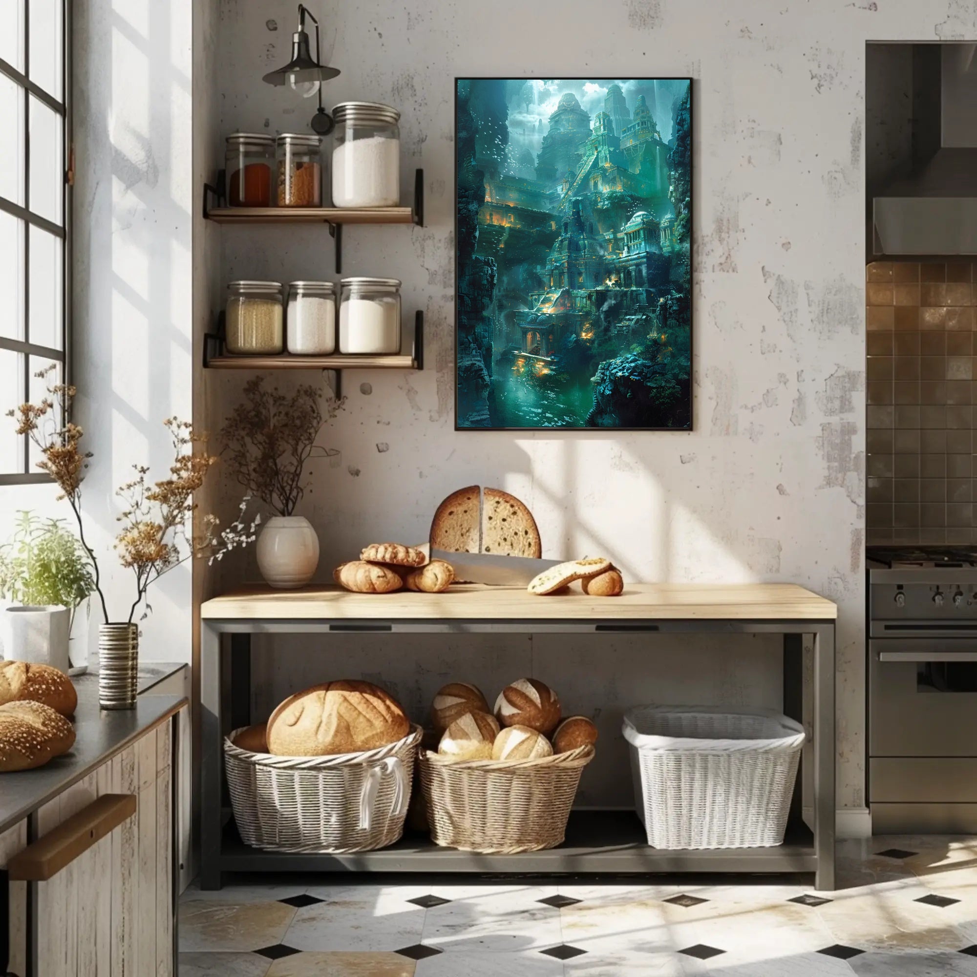 Enchanting Atlantis Fantasy World Poster PosterGoat