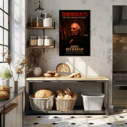 James Buchanan 15th President of the United States Zombidents Poster Series