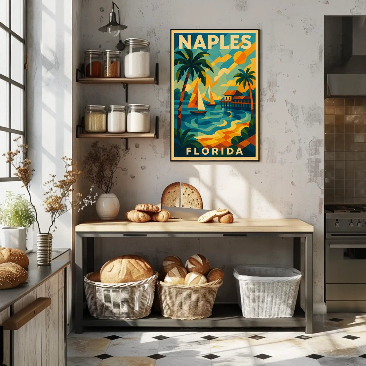 Naples Florida A Tropical Paradise Poster Wall Art