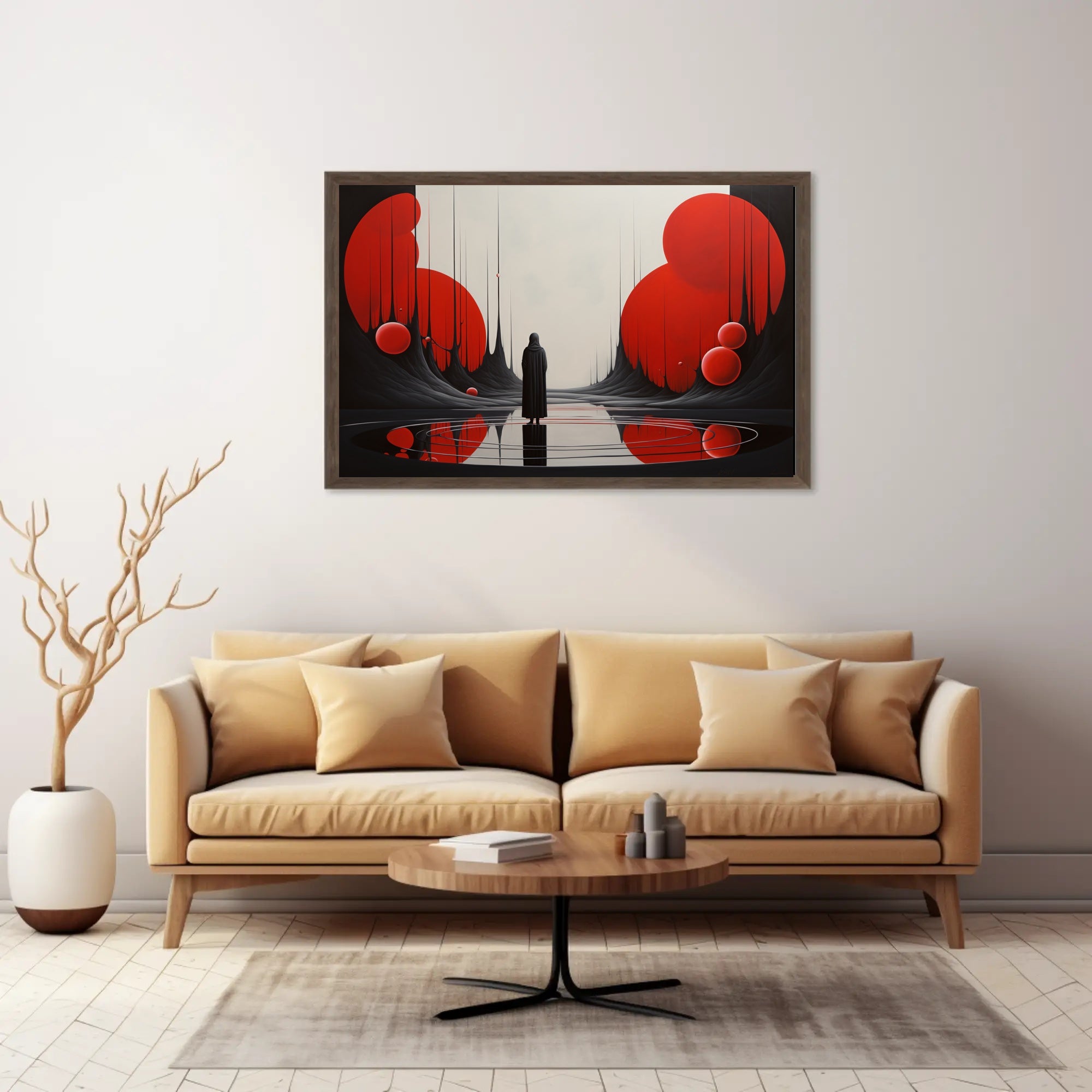Enigma and Solitude Abstract Artistic Poster