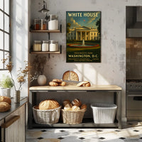 The White House Presidential Residence Poster