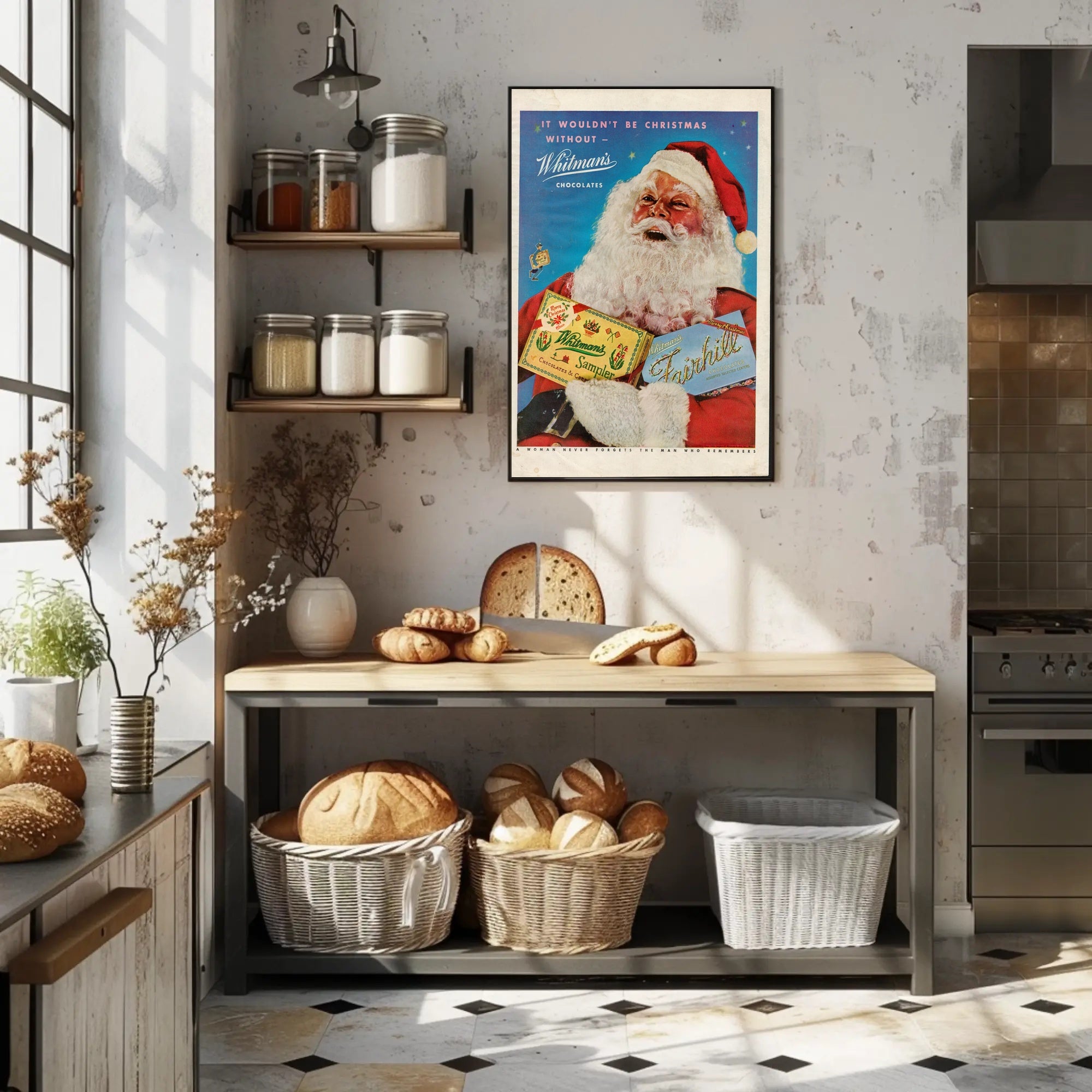 Whitman's Chocolates Christmas Ad Poster PosterGoat