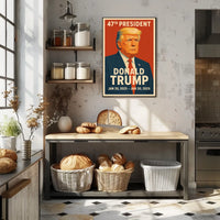 Trump 47Th President Patriotic Poster