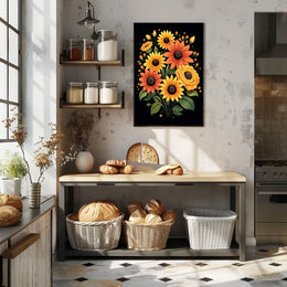 Vibrant Floral Bouquet Poster