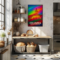 Columbia South Carolina Vibrant Pop Art Poster