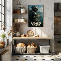 Amalfi Coast Poster 18x24 Museum Quality Art Print Decor
