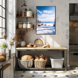 Winter Serenity In The Mountains Poster