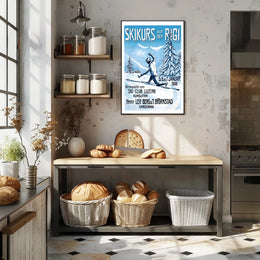 Ski Course on Mount Rigi Poster PosterGoat