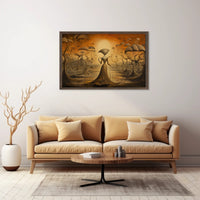 Surreal Dreamscape: Mystical Walk Through Fantasy or Mythology Poster