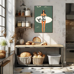 Surf Chic Poster Modern Beach Wall Art Print