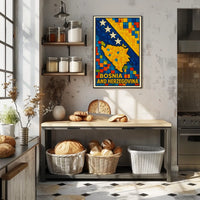 Bosnia And Herzegovina Mosaic Poster