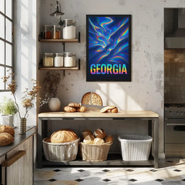 Georgia Vibrant Abstract Abstract Poster