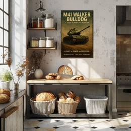 M41 Walker Bulldog A Legacy of Power and Precision Poster