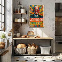 Joe Biden 46th President of the United States Street Art Mashup Poster