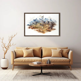 Fantasy Mountain Landscape Poster