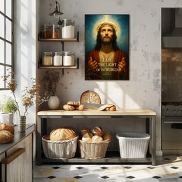 Jesus Christ Divine Light Classical Religious Artistic Poster