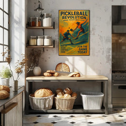 Pickleball Energy Unleashed: Central Park Sports Poster