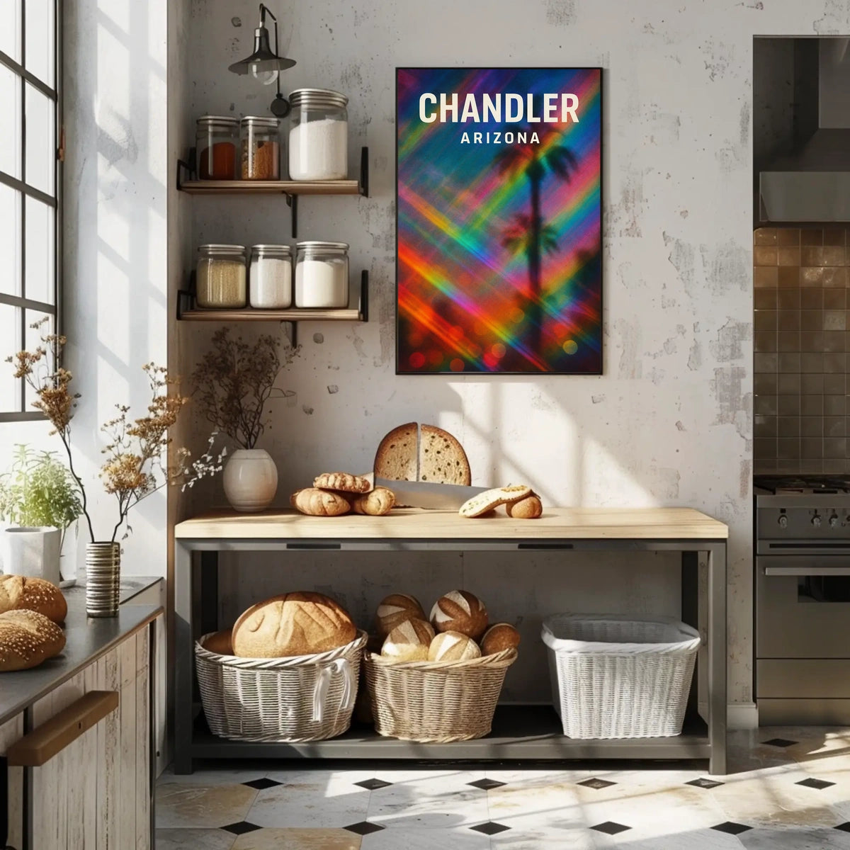 Chandler Arizona Vibes Digital Painting Poster