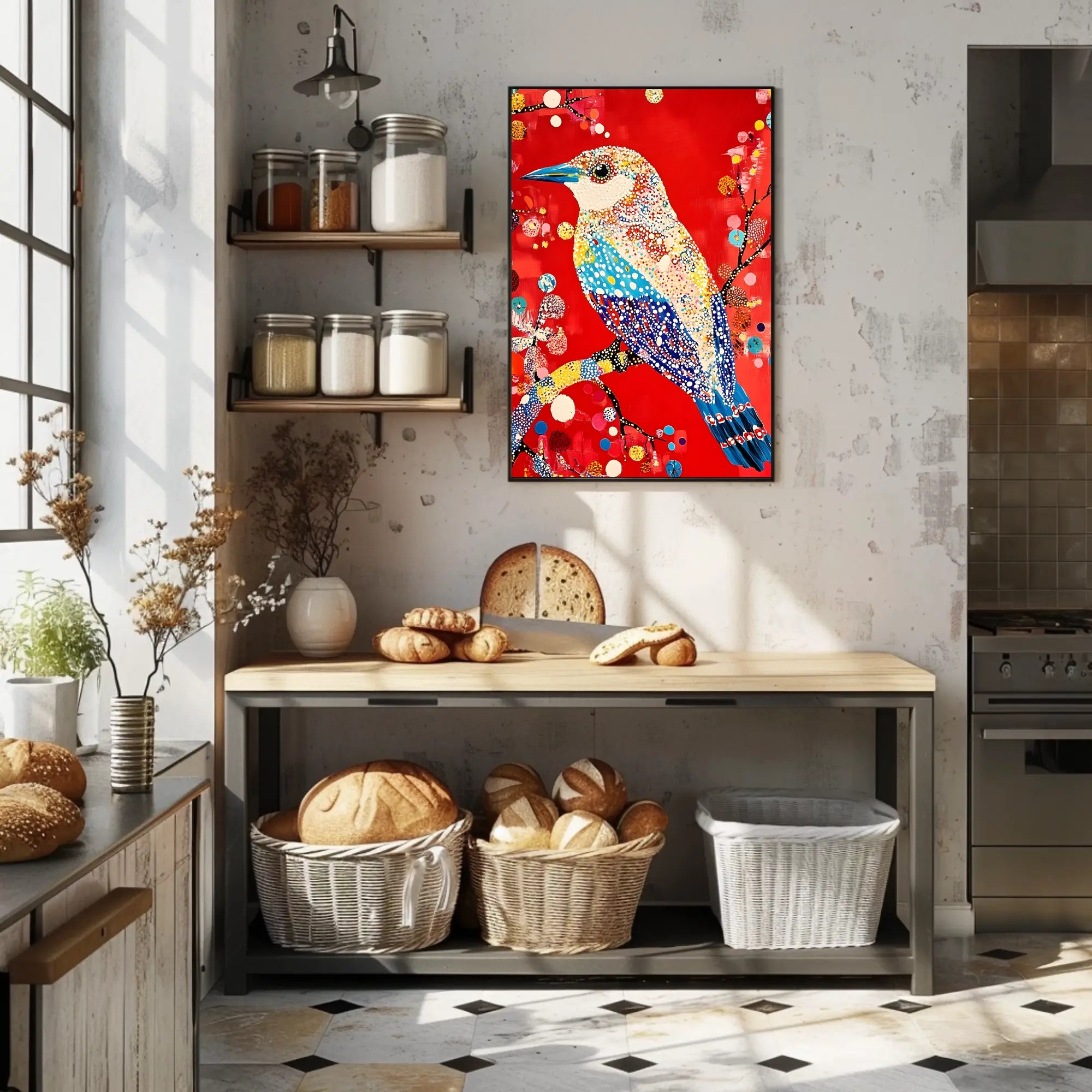 Vibrant Bird Wall Art Poster Decorative Print