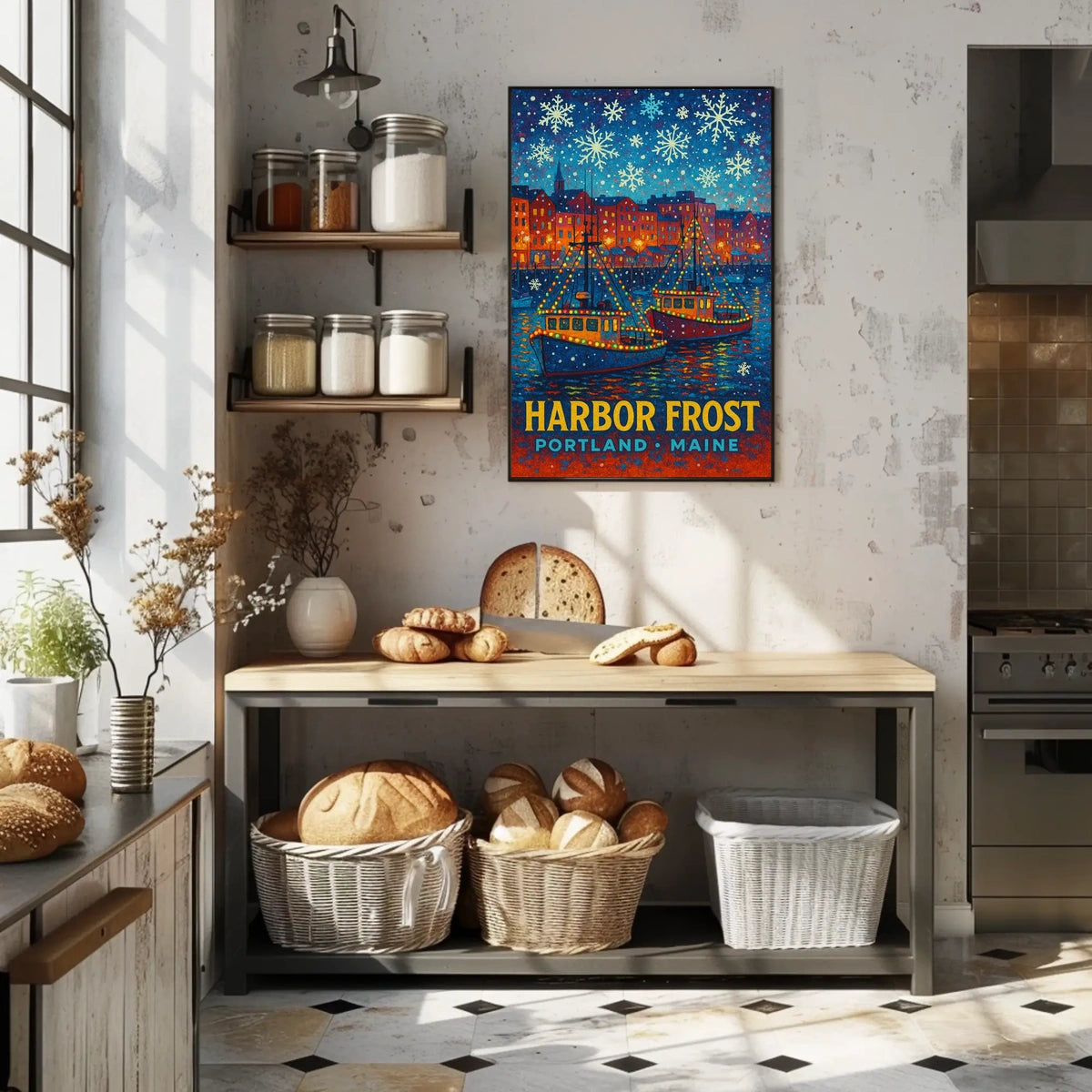 Harbor Frost in Portland, Maine Poster