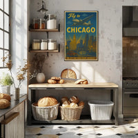Fly to Chicago Poster