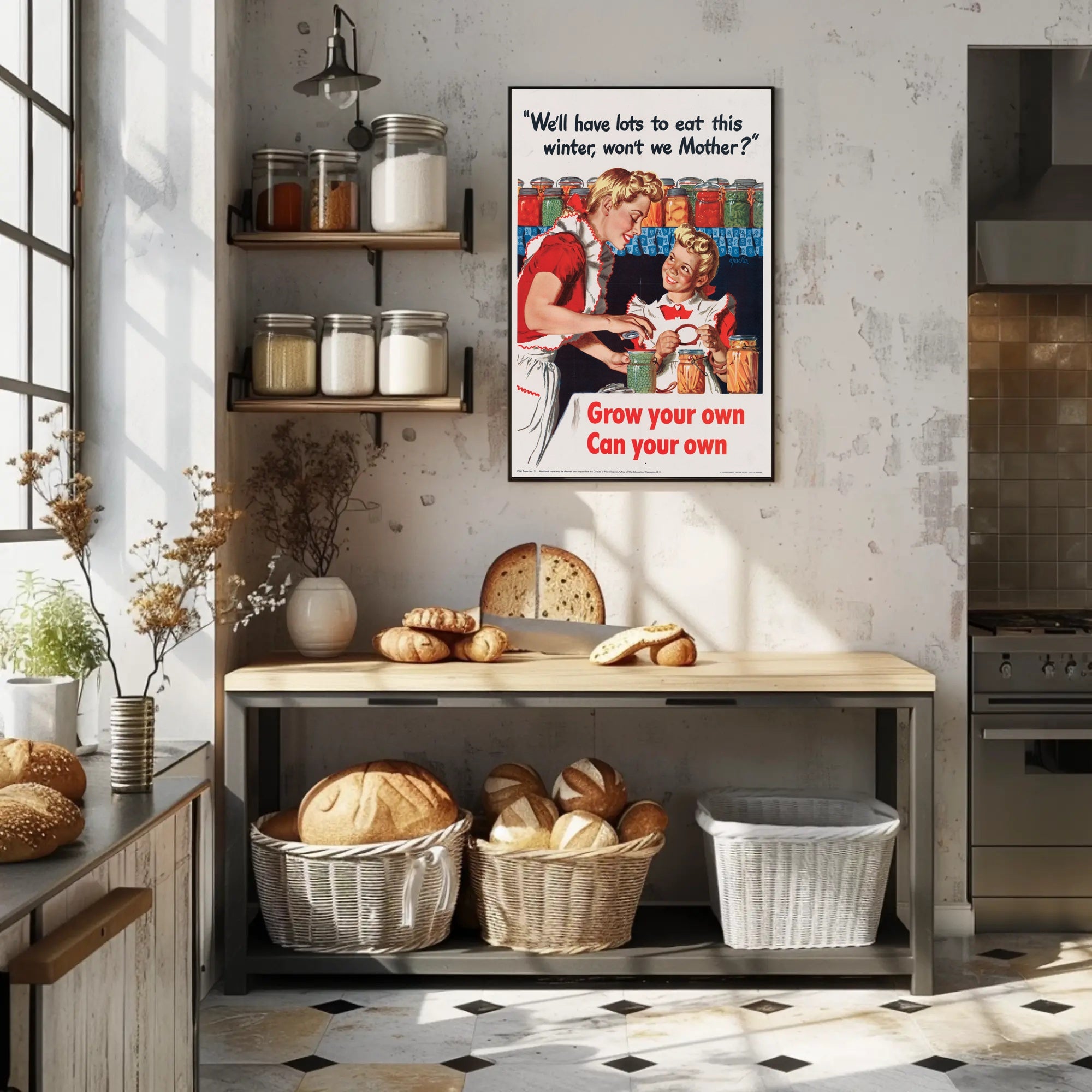 Home Canning Vintage Art: WWII Propaganda Poster PosterGoat