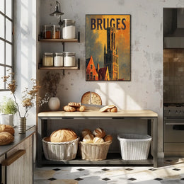 Bruges Architectural Splendor Poster