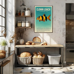 Clown Loach Fish Wall Art Print Decor PosterGoat