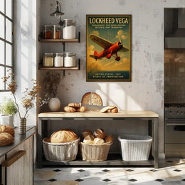 Lockheed Vega Spirit Of Innovation Vintage Poster
