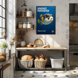 Dogface Pufferfish Poster PosterGoat