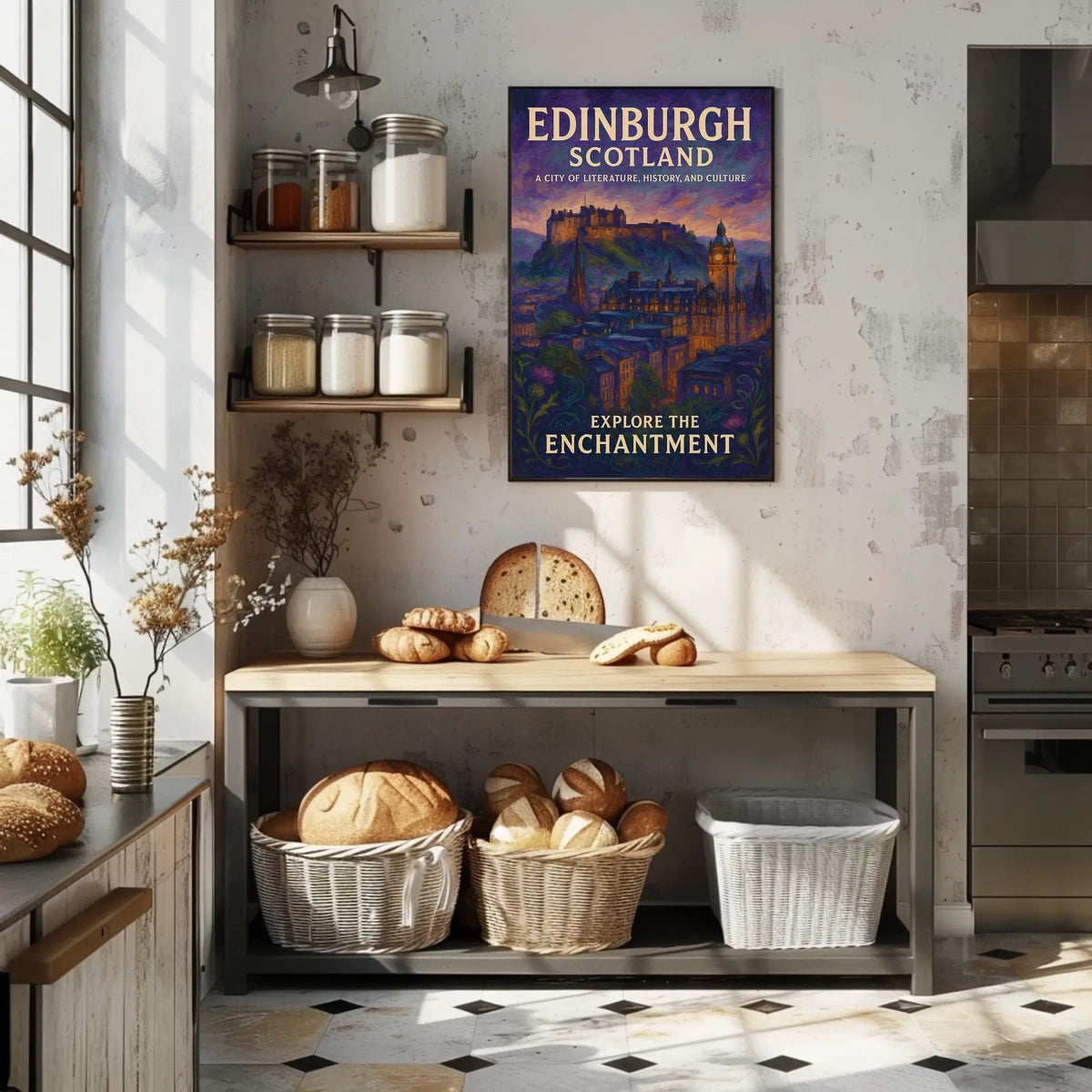 Edinburgh Poster Captivating Wall Art for Travel Lovers