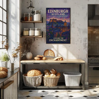 Edinburgh Poster Captivating Wall Art for Travel Lovers