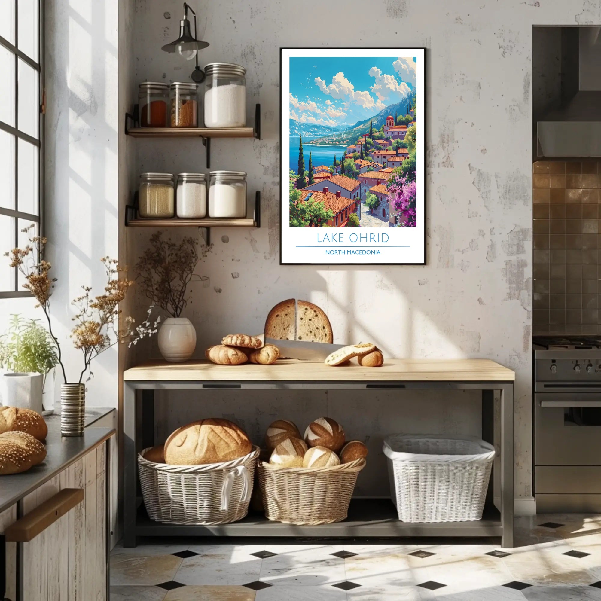 Lake Ohrid, North Macedonia Poster