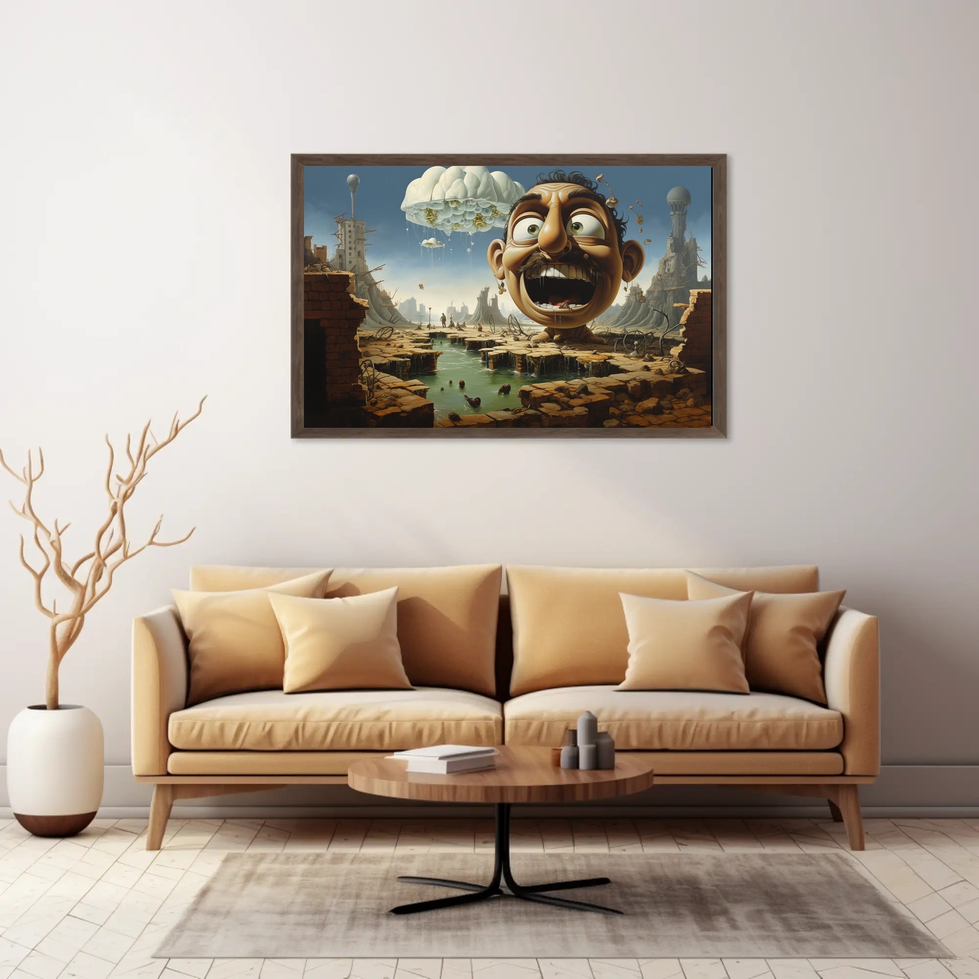 Surreal Whimsical Apocalyptic Scene Abstract or Artistic Poster