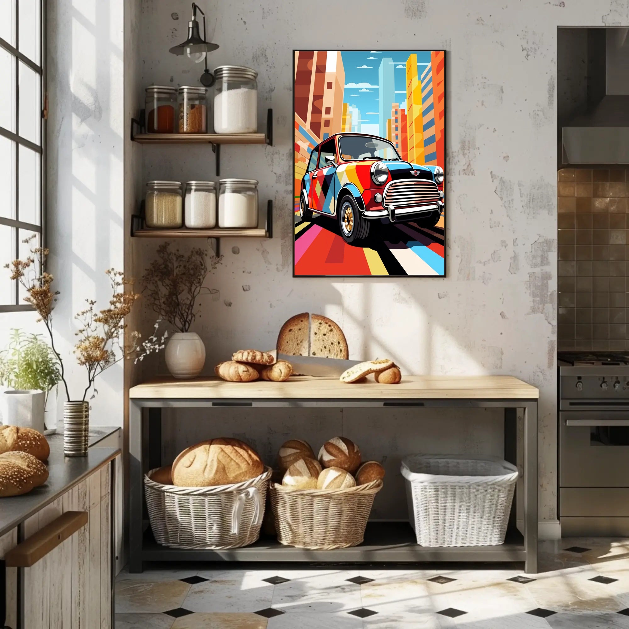 Vibrant Urban Drive Poster PosterGoat