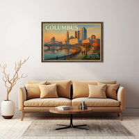 Columbus Travel Poster: Innovation and Tradition