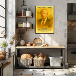 Donald Trump 47th President of the United States Vintage Watercolor Poster