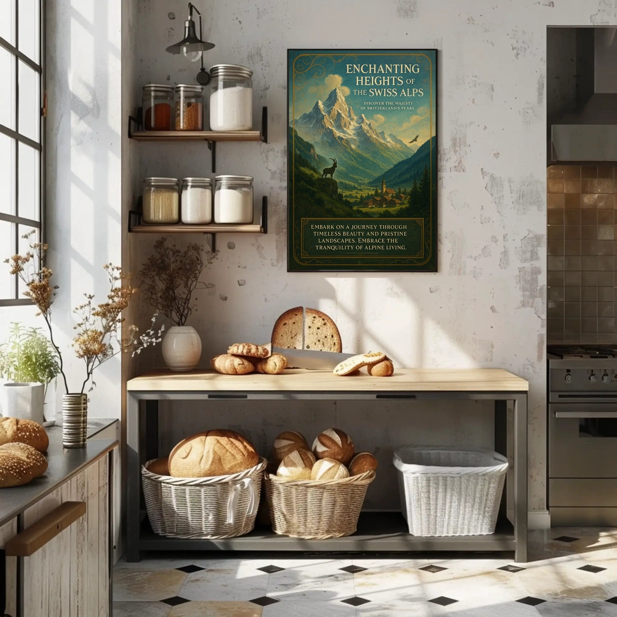 Enchanting Heights Of The Swiss Alps Poster