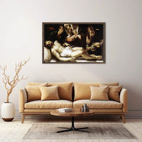 Solemn 17th-Century Religious Art Theme Cultural Heritage Poster