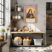 Blessed Adeline Patron of Benedictine Abbesses Poster