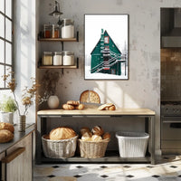 Winter Wonderland Cabin in National Park Poster