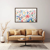 A Colorful Crowd Poster PosterGoat