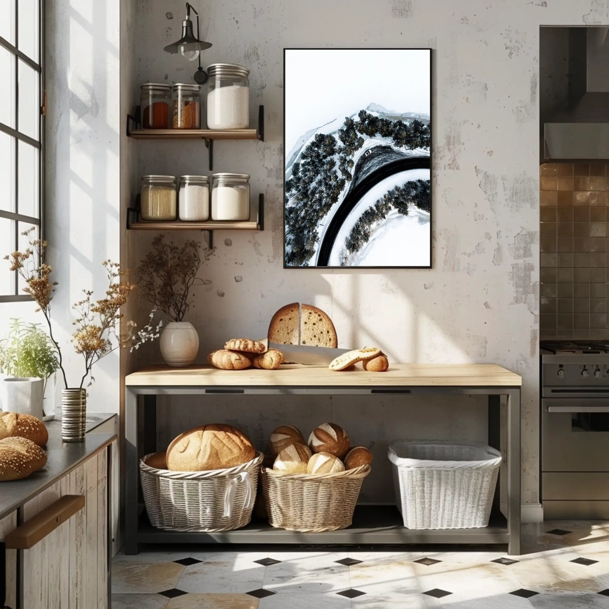 Winter Roadscape Poster