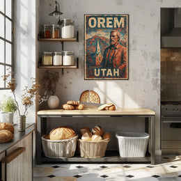 Orem Utah Heritage Vintage Collector Poster