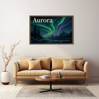 Aurora 2024 Travel Poster Wall Art Print