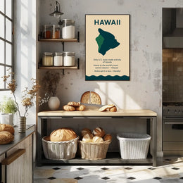 Hawaii Island Culture Modern Minimalist Poster Art