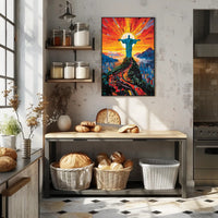 Radiant Christ The Redeemer Poster