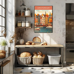 Autumn in Amsterdam Poster
