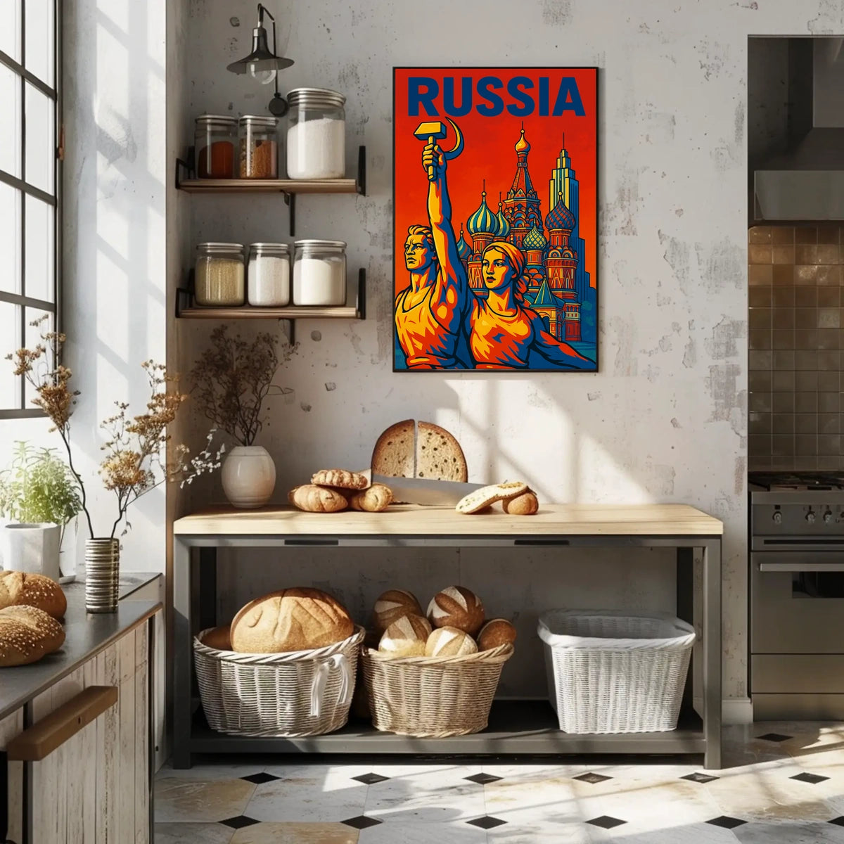 Russia A Tribute to Soviet Art Poster