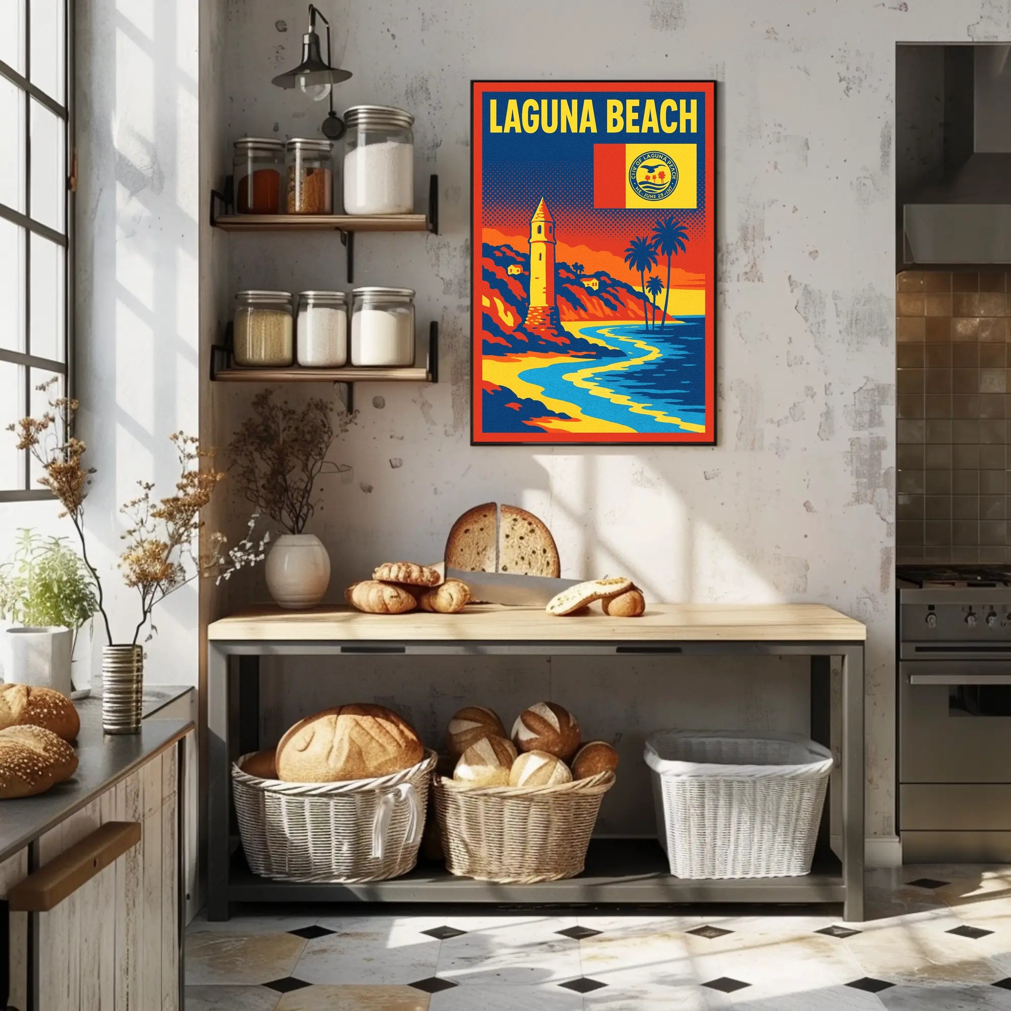 Laguna Beach Scenic Poster PosterGoat